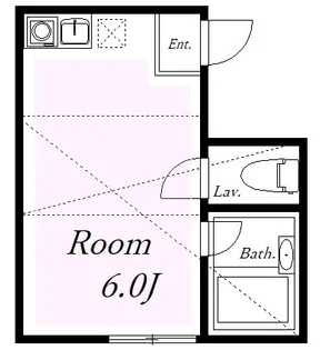 ユナイト天王町コニーホーキンス【1階】の間取り