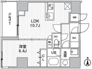 仮)Weave Base -Ueno North【11階】の間取り
