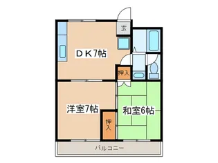 ベルメゾン【4階】の間取り