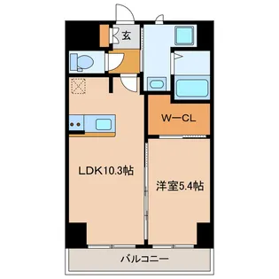 Espoir中央【8階】の間取り