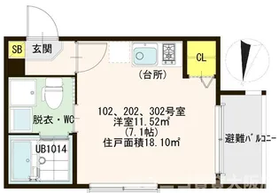 Le・Ciel野里【1階】の間取り