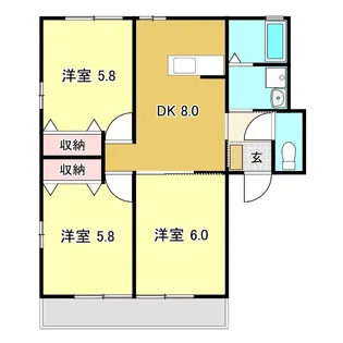 サンハイム【2階】の間取り