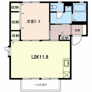 テイジーはいむ【1階】の間取り