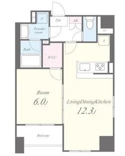 アーバンレジデンス神田富山町【7階】の間取り