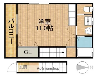 プリエール【2階】の間取り