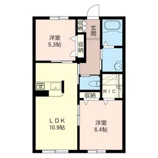 ジュリア【1階】の間取り