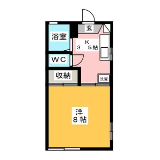 コーポジョイフル【1階】の間取り