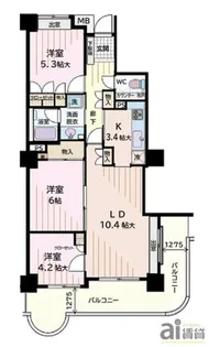 所沢スカイライズタワー【22階】の間取り
