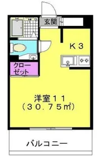 ラ・フルール【2階】の間取り