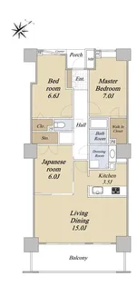 エルザ世田谷【12階】の間取り