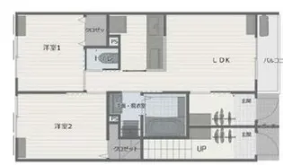 イイイテラス国母【1階】の間取り