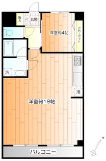 フレンドポート長津田第二【3階】の間取り