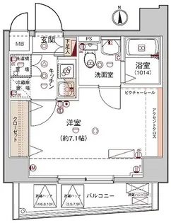 ハーモニーレジデンス木場ステーションフロント【10階】の間取り