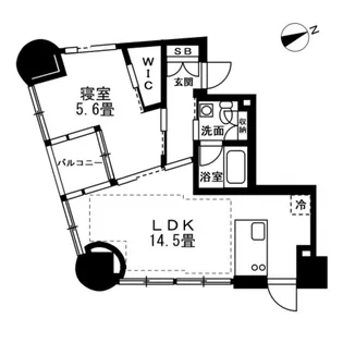 レグノ・プレミア高輪【3階】の間取り