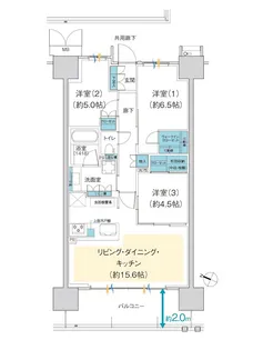 スカイプラザ・ユーカリが丘 ゲートフロント【10階】の間取り