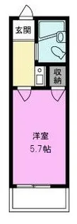 ウィング東越谷【2階】の間取り