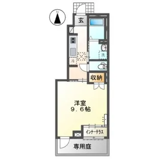 ヴィラ・プルメリア【1階】の間取り