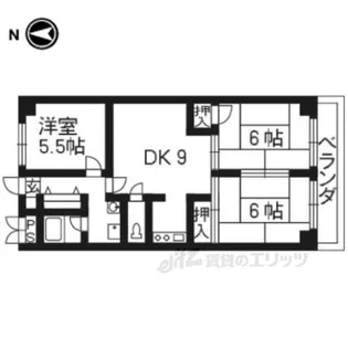 エクセル丹波橋【2階】の間取り