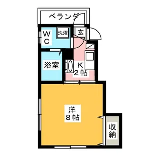 ビナハリー宮崎台【1階】の間取り