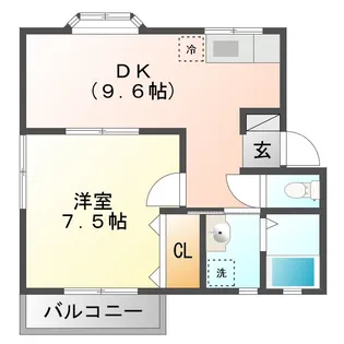 スバルハイツII【2階】の間取り