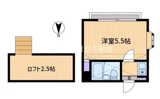 ドミール笹塚【2階】の間取り