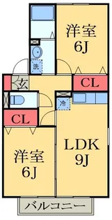 ヴェルドパークA【1階】の間取り