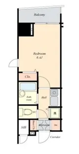プレール武蔵小山2番館【9階】の間取り
