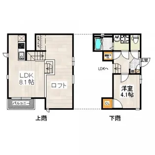 CB高宮リーザ【1階】の間取り