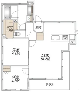 MANSION KAZAN【1階】の間取り