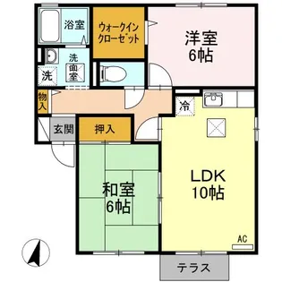 Brilliant West Hill B棟【1階】の間取り