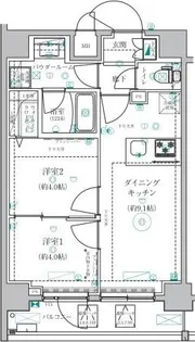ベルシード墨田【7階】の間取り