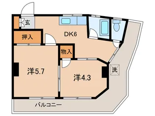 第一いずみビル【4階】の間取り