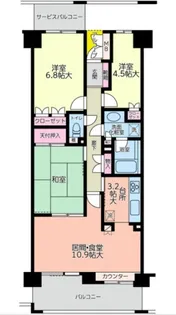 ヴェルデ町田【14階】の間取り
