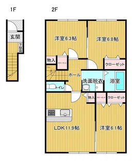 Dia MOOR III【2階】の間取り