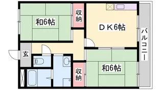 ハイツ早瀬公園前【2階】の間取り