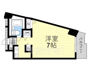 エトワール北梅田【4階】の間取り