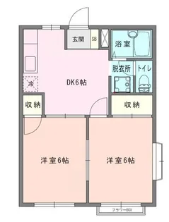 エルディムみどりA【2階】の間取り