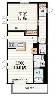 バウム駒込【2階】の間取り