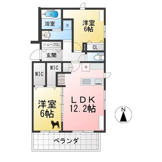 Presso さくら【2階】の間取り