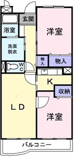 エステート草加第壱館【1階】の間取り