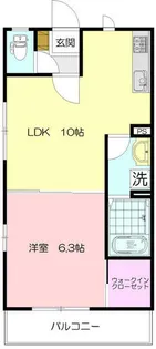 フォンティーヌ【1階】の間取り