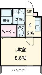 トレビナ淵野辺【3階】の間取り