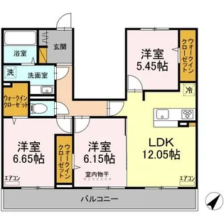 サンクレールAB A【2階】の間取り