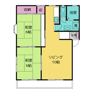 フレグランス桜ヶ丘【2階】の間取り