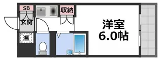 インターナショナル玉造【6階】の間取り
