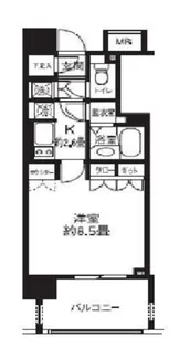 ライオンズシティ白金高輪【3階】の間取り