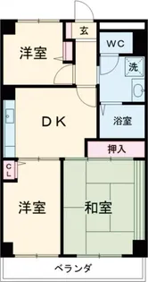 サクシード八王子【3階】の間取り