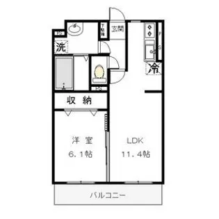グランシティ B【2階】の間取り
