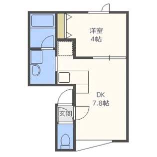 コンフォートあいの里【2階】の間取り