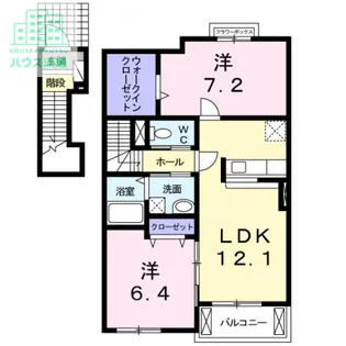 クレメント・ヒルB【2階】の間取り